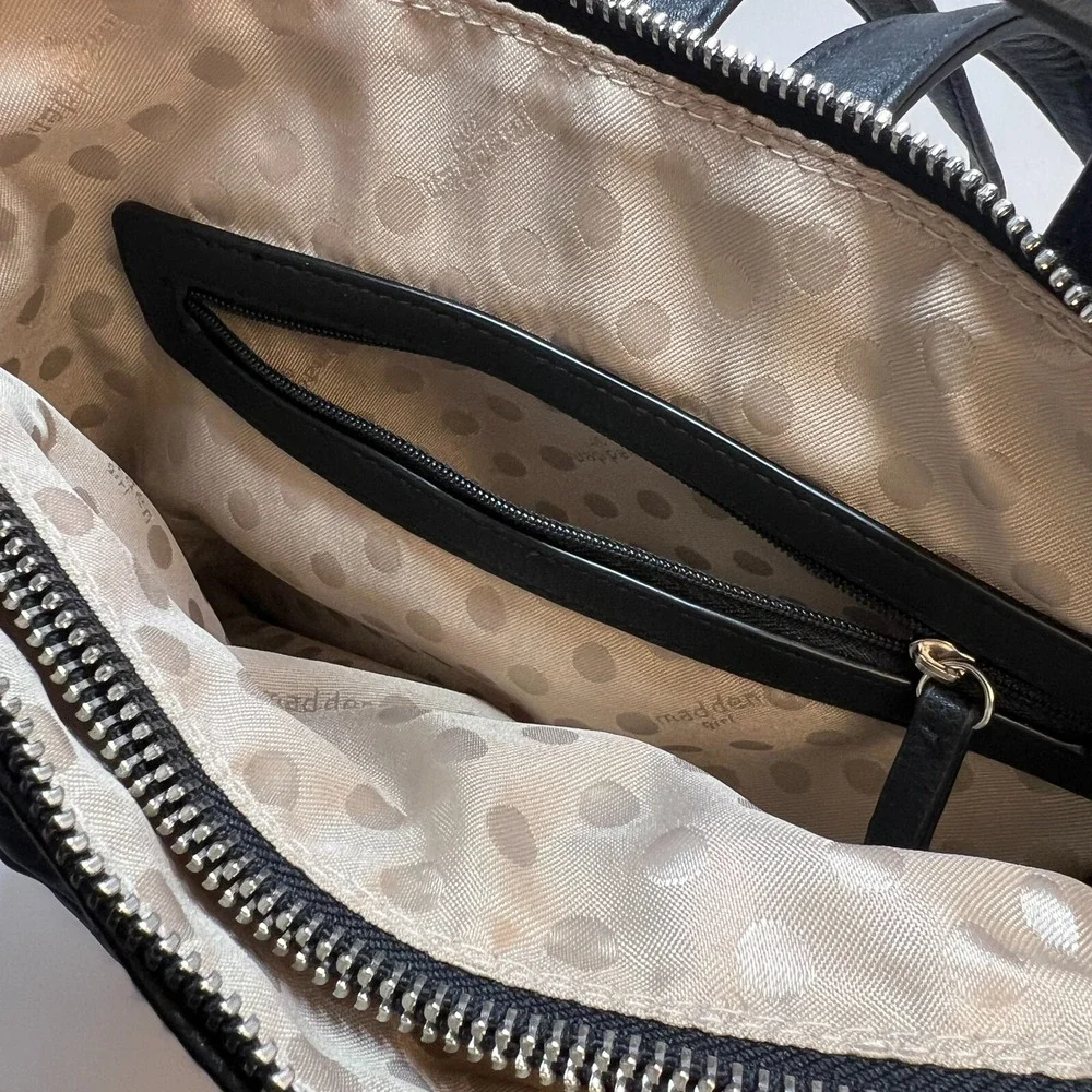 Steve Madden Black Backpack‎ Purse Excellent Condition 14.5